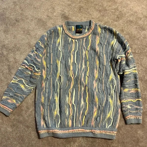 Emaroo Australia size small 90s pastel blue sweater. Vintage rare good condition